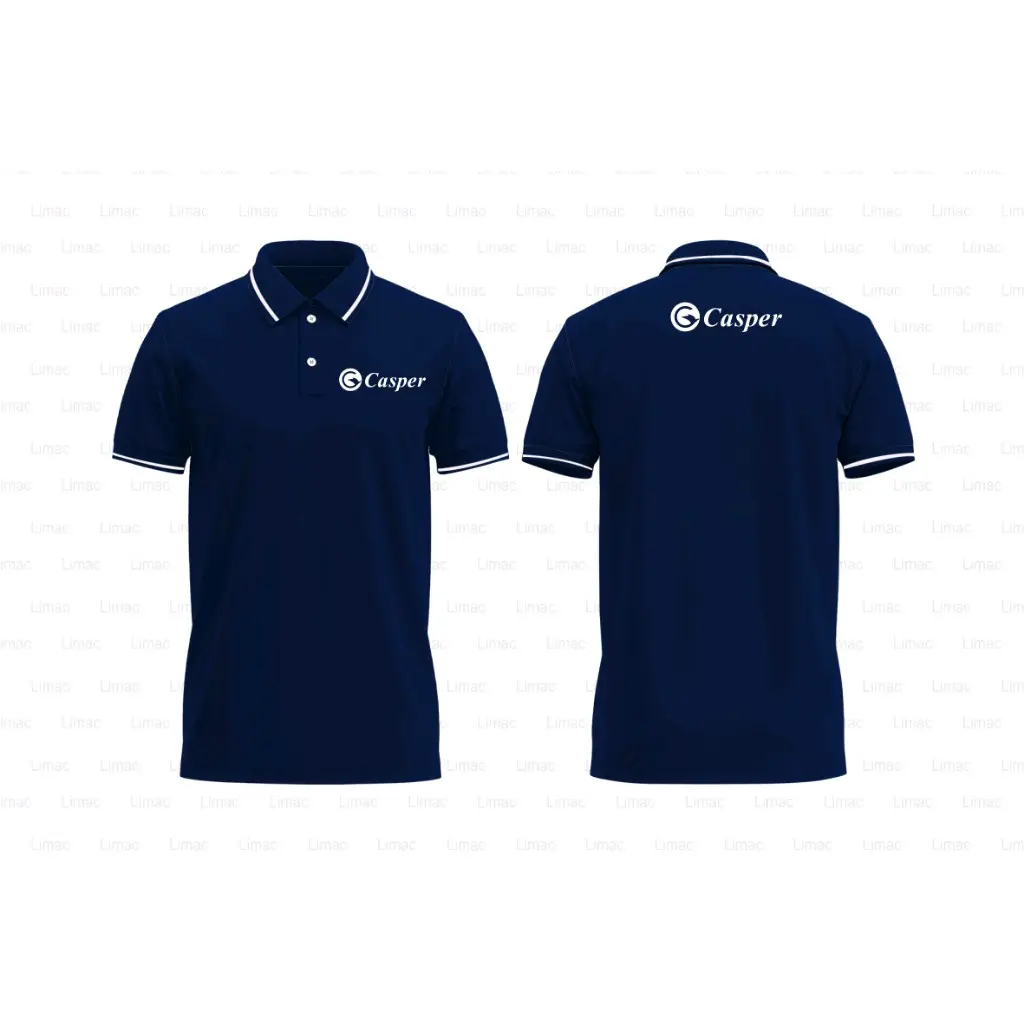 Áo đồng phục điện lạnh casper - đồng phục hàng thái Menswear Polo Có Cổ Ngắn Tay Cộc Tay
