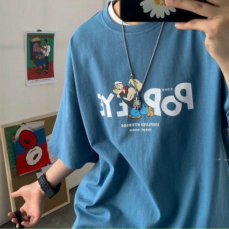 Áo Thun Unisex Nam Nữ Form Rộng Tay Lỡ Thời Trang Hàn Quốc POPEYE Menswear Top 1