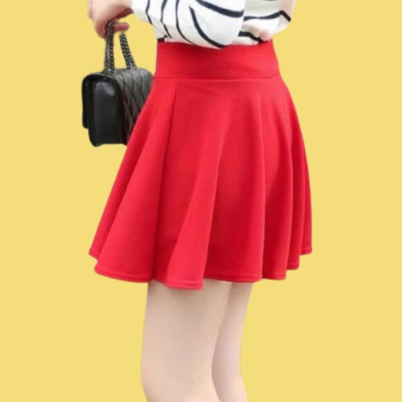 rok pendek/rok pendek wanita/rok senam pendek/rok wanita terbaru/rok korea Formal Panjang Scuba Variasi Santai Mini 8