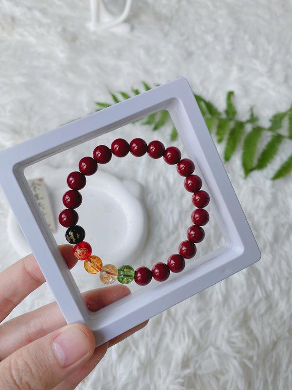 Vòng tay Chu Sa Ngũ lộ thần tài May Mắn - Tài Lộc- Bình An Phụ Kiện 4