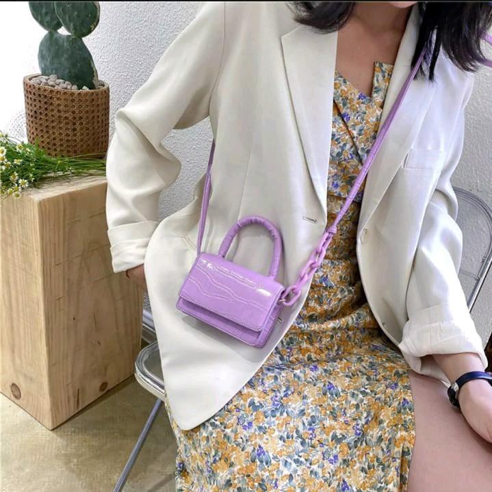 Slingbag Mini Terbaru / Tas Selempang CROCO RANTAI 0