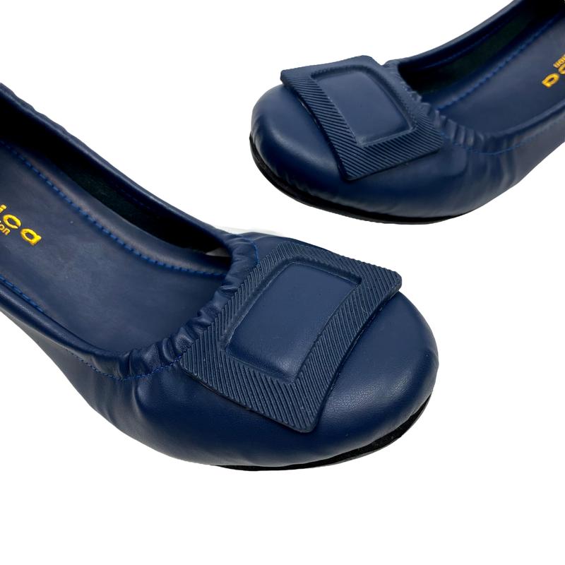 Sepatu Wanita Flat Shoes Balet Gratica AP 0079 Karet Hitam 1
