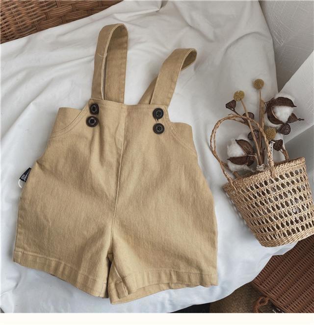 Quần Yếm Kaki Cotton trẻ em cho bé Trai bé Gái từ 10kg đến 28kg phong cách Hàn Quốc thời trang trẻ em Dream House 1
