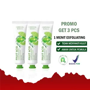 GIRLSNC [3PCS] BPOM] Cindynal Fruit Acid Cleansing Gel Expoliating / Penghilang/ Perontok Daki dan Kulit Mati / EXFOLIATING GEL 30G