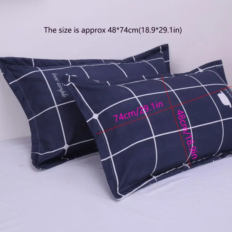 Geometric Pattern Pillowcase, 2 Counts Soft Comfortable Pillow Cover without Filler, Halloween Decor Bedding Supplies for Home Bedroom Hotel Dormitory 1