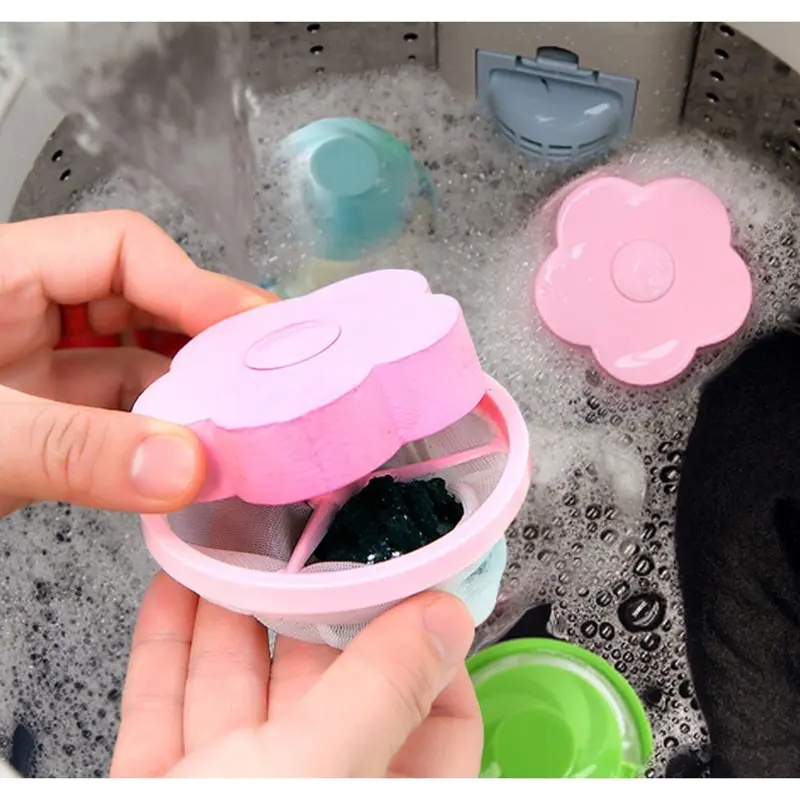 Kantong filter mesin cuci laundry bag mesh alat penyaring kotoran saringan bulu baju di mesin cuci rambut 3