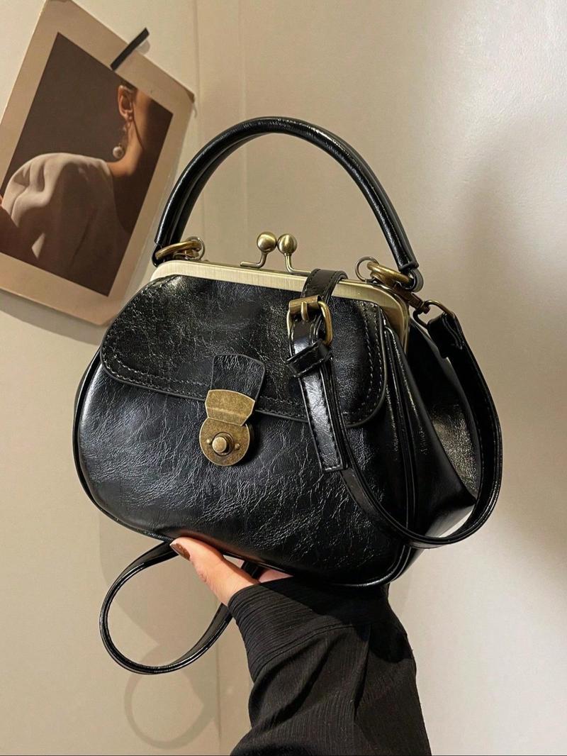 Product Introduction of Fashionable Elegant Adjustable Strap Rivet Design Crossbody Bag for Daily Used, Casual Trendy Versatile High-quality Daily Commuting Bag, Sling Purse 0