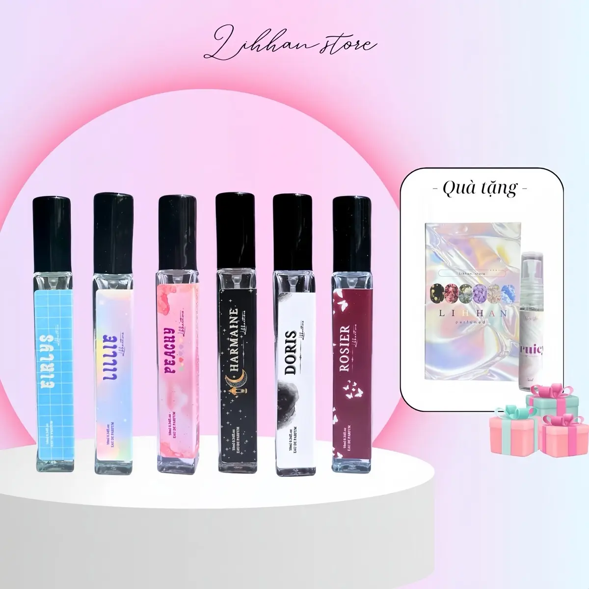 [ MUA 1 TẶNG 1 ] Nước Hoa Nữ Lihhan nhẹ nhàng tinh tế sang chảnh 10ml lưu hương lâu thơm cuốn hút   - Cosmetic Xịt Thơm Perfume Women Tinh Dầu Mỹ Phẩm