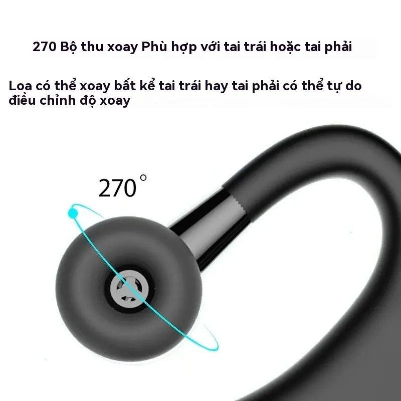 Tai nghe không dây tương thích Bluetooth V9 Business, Hi-Fi, Hands Tay miễn phí với mic - Nghe Nhạc, Nhét Tai 6