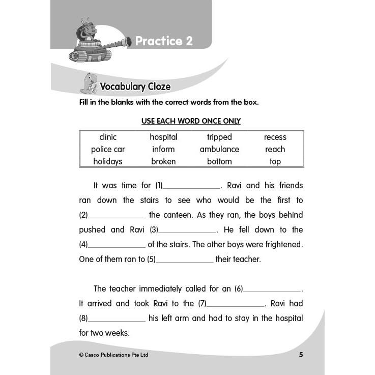 Product Introduction of Casual Classroom English Vocab/Grammar/ Comprehension Cloze 2 19