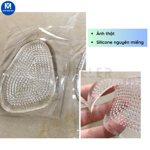 2 Miếng Lót Lòng Bàn Chân Trước Silicone Loại 1 giảm đau chống trượt mũi chân khi mang giày nam nữ M71 MR.HEELER 3