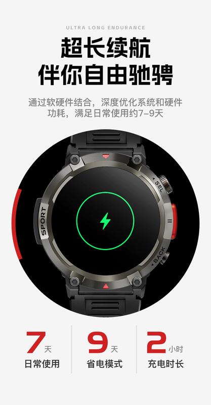 Product Introduction of Đồng Hồ Thông Minh, Mới, S100, Hình Tròn, Màn Hình HD, Chống Nước, Ba Chống, Thích Hợp Cho Các Môn Thể Thao Ngoài Trời, Có Cuộc Gọi Bluetooth 8