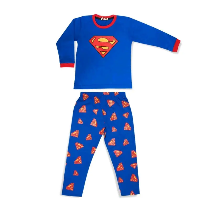 Baju tidur anak laki  Batman Superman 2-10 tahun Katun Lengan 2