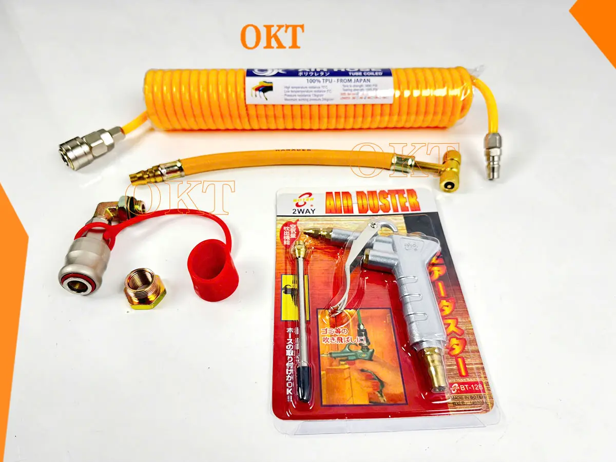 Combo 4 khớp nối bình hơi, xì khô , đây hơi 6m, bơm lốp