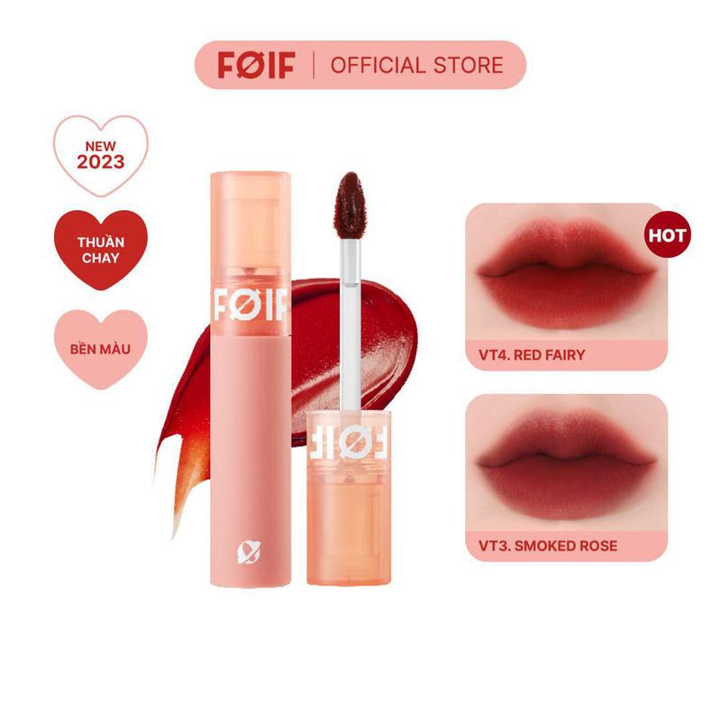 FOIF BY MERZY Son Kem Lì Trang Điểm Thuần Chay FOIF Daily Velvet Tint Cosmetic Nữ