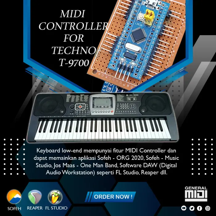 Modul MIDI Controller Techno T-9700
