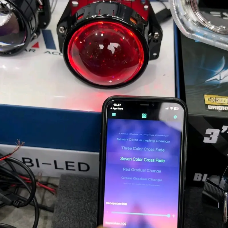 DEMON RGB DEVIL RGB 12 LED BILED 2.5 INCI DAN 3 INCI 2