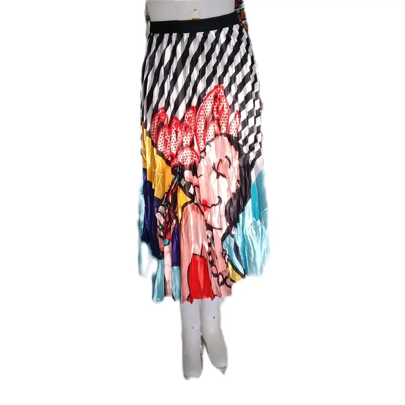 Rok plisket 7/8 motif Korean style premium 5