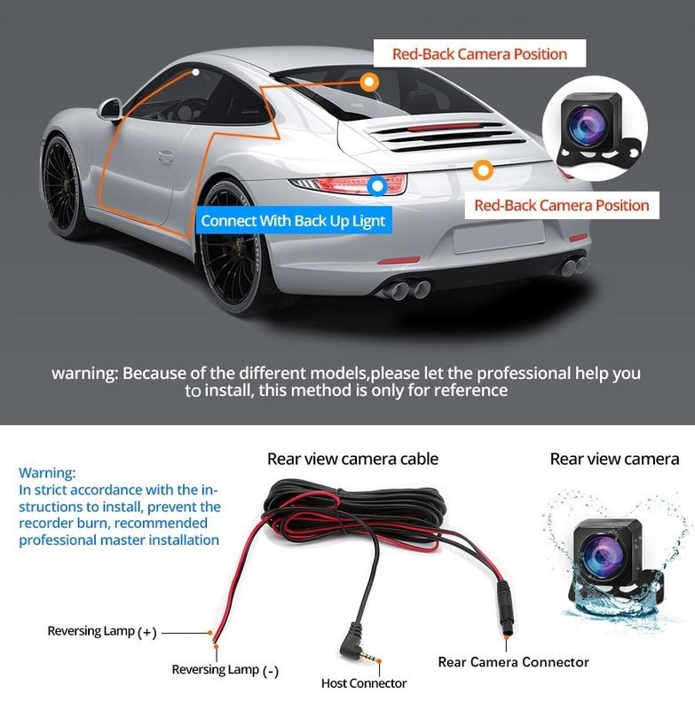 Product Introduction of 4K car touch screen DVR mirror dash cam dual lens GPS navigation rear view camera full hd1080p rearview drive recorder 20