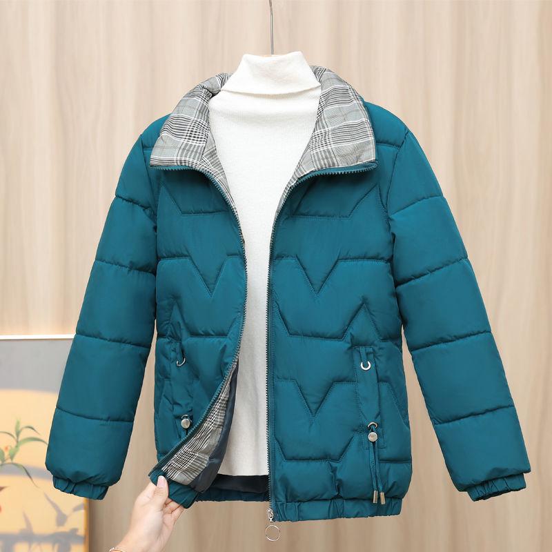 Product Introduction of Cotton-padded Jacket Short Women's New Winter Large Size Fashion Stand-up Collar Warm Loose Jackets 19