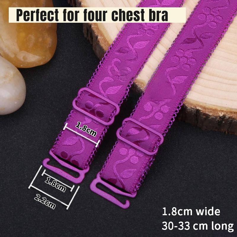 Product Introduction of Women Underwear Accessories Adjustable Bra Shoulder Strap Width 1.5-1.8cm Length 30-33cm Solid Color Slip Resistant Bra Straps Underwear Shoulder Strap 0