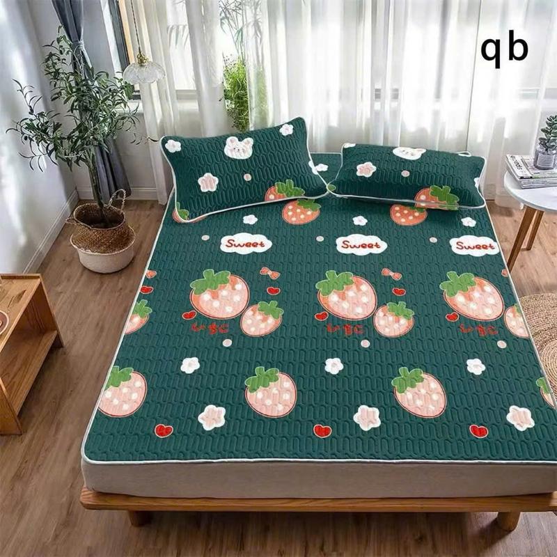 Chiếu điều hòa 5D, ga trải giường Tencel bông xơ đậu siêu mát mịn ,Ga trải giường Latex thái mùa hè cao cấp năm 2025 (TẶNG KÈM 2 VỎ GỐI)