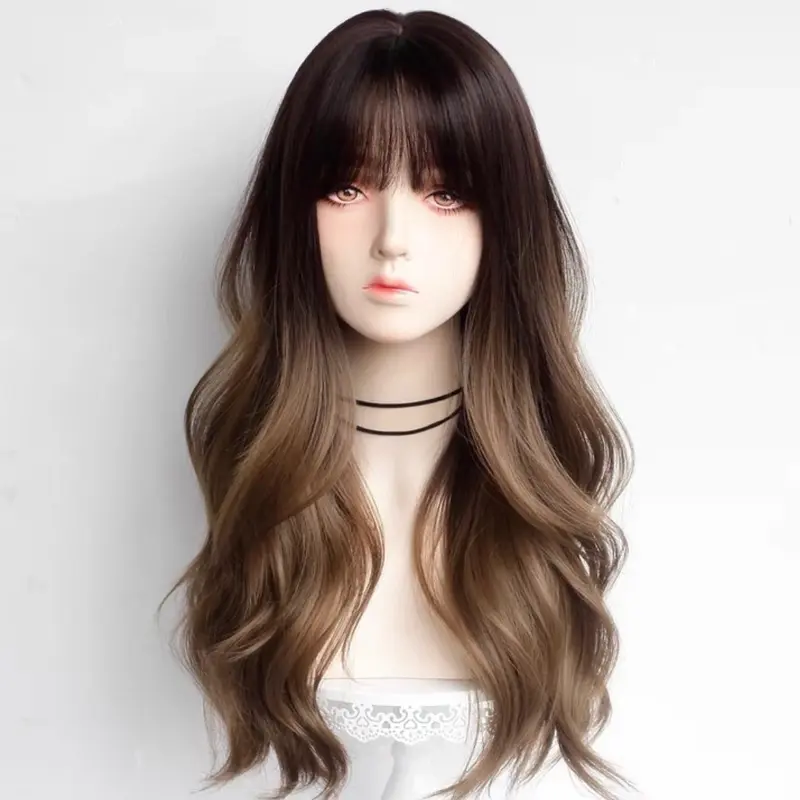 AEGYOSHOPPE - C0302 full wig korea 65 cm - Wig  Rambut Palsu Wig Wanita Korea Style Aesthetic Premium Fiber COD 0