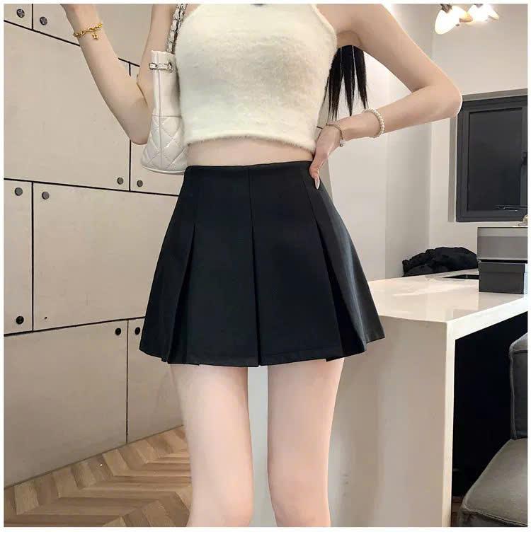 Chân váy xếp ly LylyshopUnisex kiểu chân váy chữ A xếp ly to có quần trong 2 lớp dày dặn hàng QCCC 6