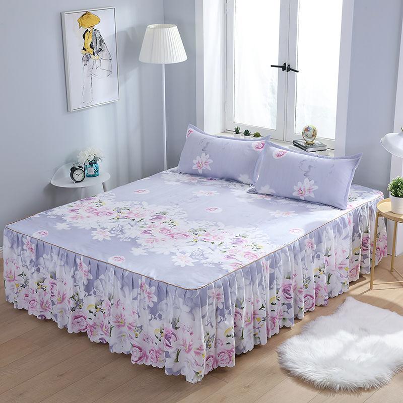 Product Introduction of Thickened One-Piece Bed Skirt Simmons Bedspread Bedspread Korean Bed Sheet Bedspread Non-Slip 1.0m1.8 M 2.0 M 16