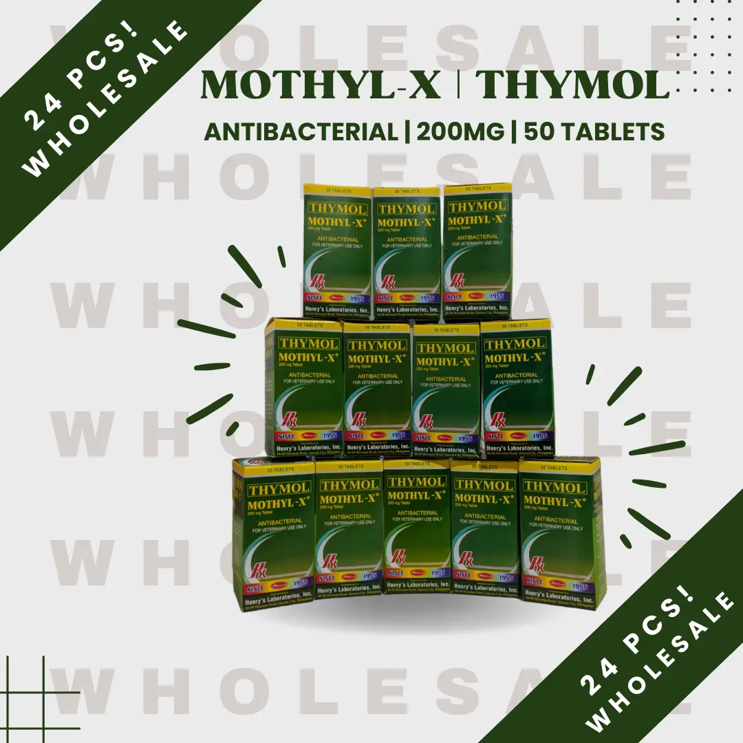 Fowl Pox-Bulutong ( WHOLESALE 24pcs ) Thymol | Mothyl-X (Henry's) 50 ...