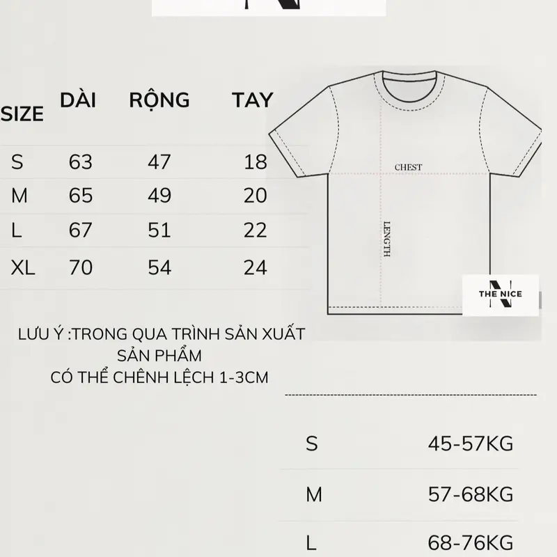 Áo thun The Nice in cao thành 100 cotton co giản 4 chiều , thoáng mát , chất mịn mềm mại - From Áo T- Shirt Nam Menswear mẫu logo 2 6