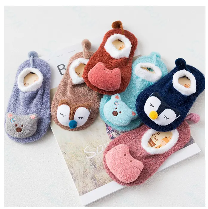 Sepatu Prewalker Kaos Kaki Korea Anak Bayi Kaus Kaki Bulu Lembut Motif Animal Baby Socks Kaos Kaki Anak Lucu 1