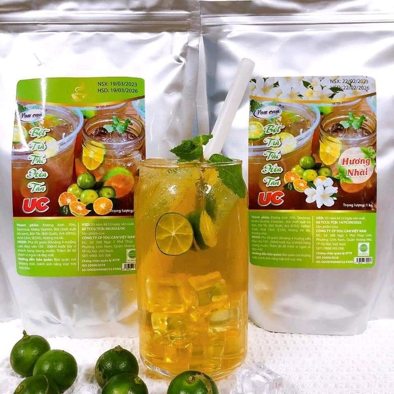  bột trà tắc hương nhài hòa tan uc 