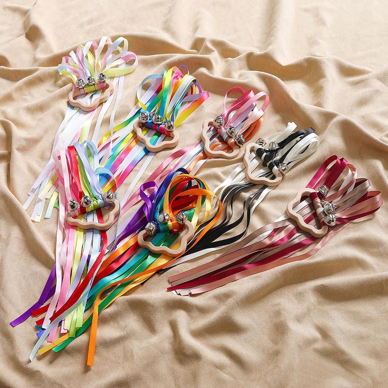 Rainbow Rattle Star Ribbon Hand Bell Baby Rattles for Play Gym - TikTok ...