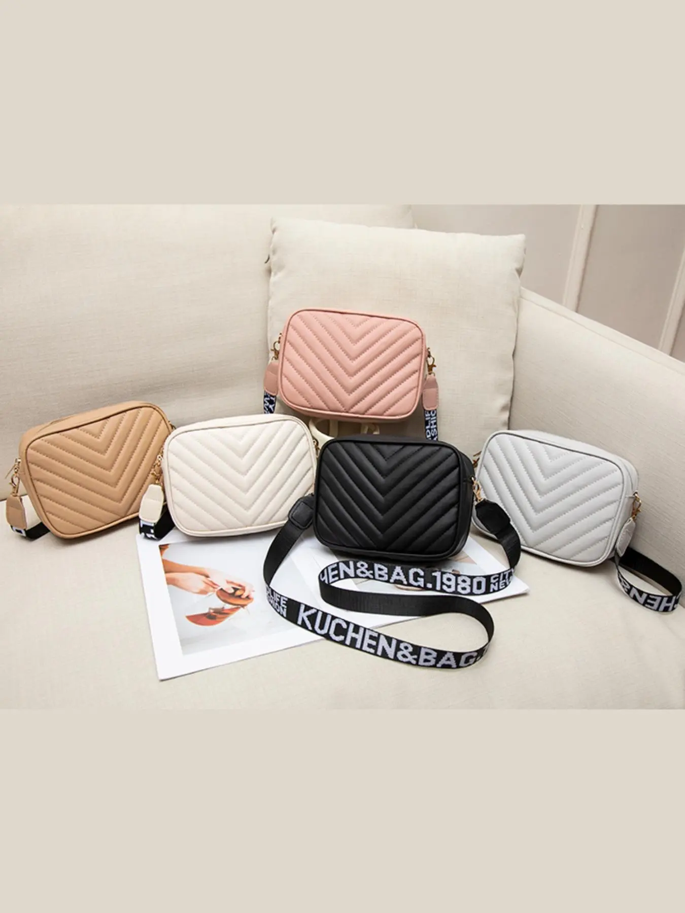 Women's Fashionable Quilted Crossbody Bag, Casual Versatile Shoulder Bag for Daily Used, Trendy All-match Commuter Bag