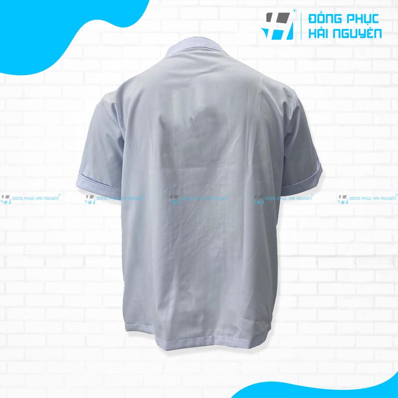Áo bếp đồng phục áo đầu bếp vải kaki cotton thoáng mát làm đồng phục Nam Nữ freesize 6