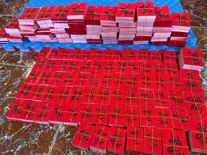 Thẻ thư pháp trang trí Tết - Bộ sưu tập 2025 3