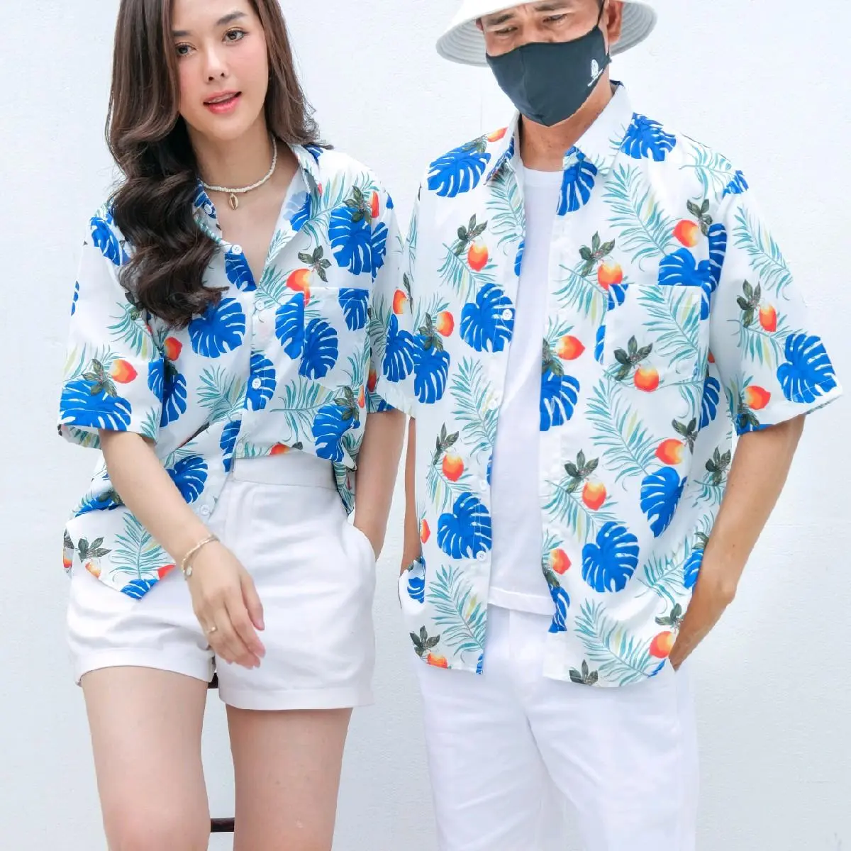 ลายใหม่103 เสื้อเชิ้ตลายดอกทรงวัยรุ่น ใส่ได้ชายหญิง เสื้อฮาวาย สกรีนลายคมชัด เนื้อผ้าใส่สบาย ราคาคุ้มค่า