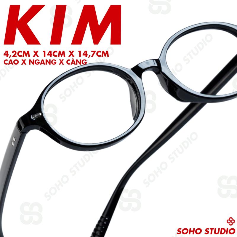 Gọng kính KIM form oval xu hướng Soho Studio hợp mặt nhỏ - vừa [NEW DESIGN 2025]