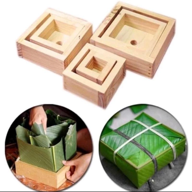  KHUÔN BÁNH CHƯNG THÔNG MINH NHẬP KHẨU Gỗ Chống Mốc Dễ Gói Bánh Đẹp Vuông Vức Tiết Kiệm Thời Gian Công Sức Kích Thước Tiêu Chuẩn 10cm 12cm 14cm 16cm 18cm 20cm 