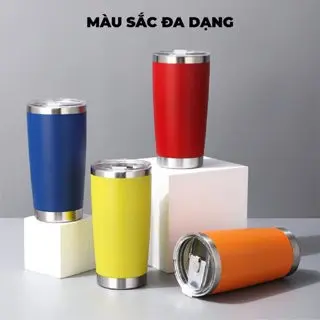 Cốc giữ nhiệt 600ml inox 304 cao cấp khắc tên riêng theo yêu cầu tặng kèm ống hút cốc giữ 6