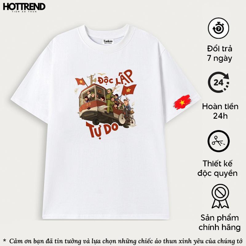 Áo in hình chữ Áo thun phông UNISEX OVERSIZE form rộng tay lỡ nam nữ in hình chữ TRANH VẼ YÊU NƯỚC ĐỘC LẬP TỰ DO hottrend