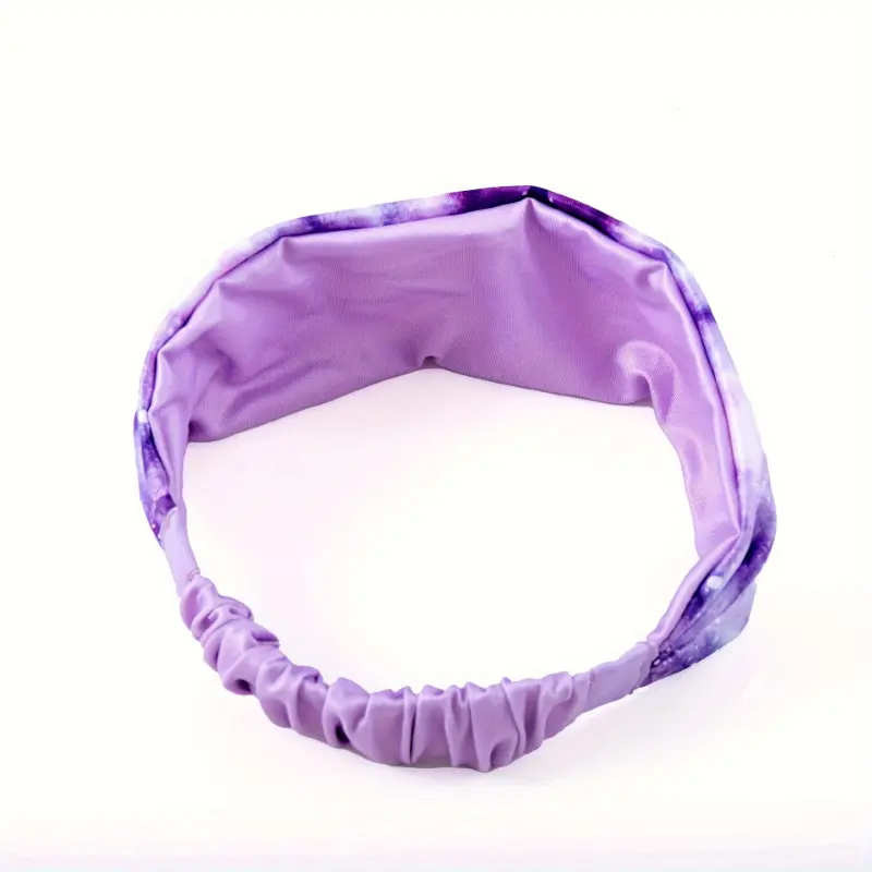 Cloud Pattern Unisex Sports Headband, Sweat-proof, Breathable And Comfortable Fabric Headband, Suitable For Outdoor Sports And Fitness 1