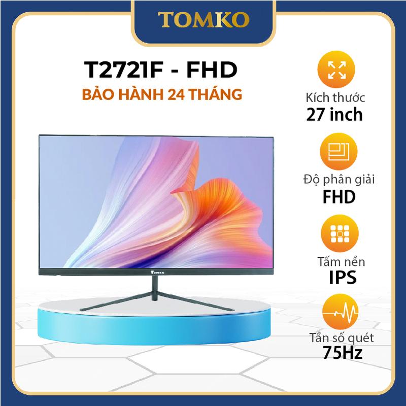 TOMKO Màn Hình Máy Tính 27inch T2721F FHD Tần Số 75hz Tấm Nền IPS - Hàng Chính Hãng.