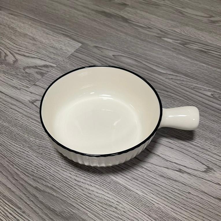 Thố tay cầm dễ thương, bát sứ có tay cầm xinh, Không kèm thìa 5
