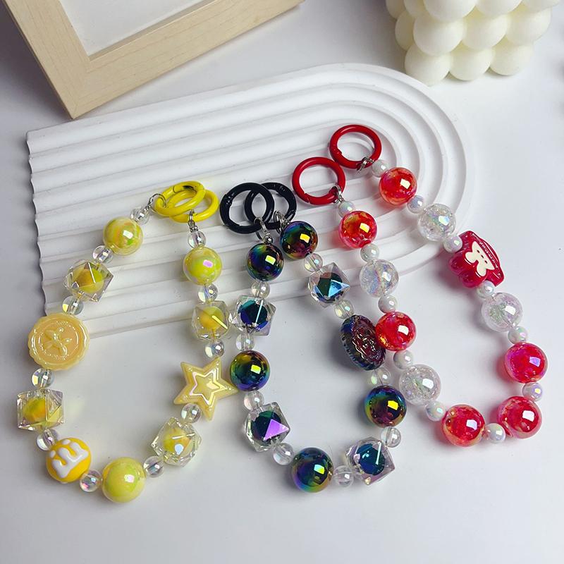 Product Introduction of Dây Chuyền Điện Thoại Hạt, Thiết Kế Dễ Thương, Tương Thích Với Các Thiết Bị Di Động Iphone Và Android, Móc Chìa Khóa, Dây Treo Túi, Mặt Dây Chuyền Móc Chìa Khóa, Thích Hợp Cho Phụ Nữ, Phụ Nữ Và Trẻ Em Gái, Phụ Kiện 22