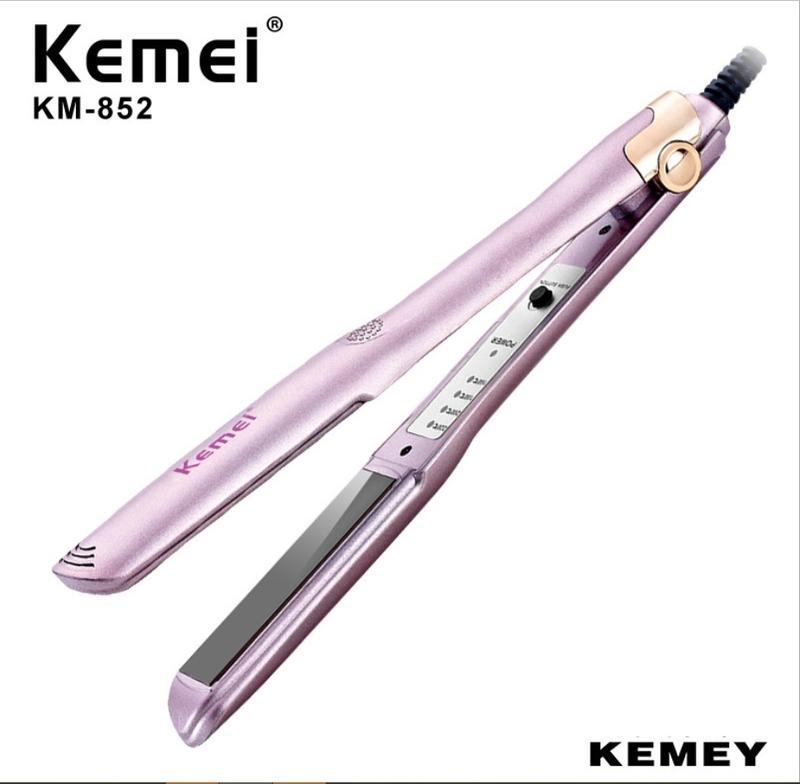 Máy Duỗi Thẳng Cúp Đuôi Kemei 852 Với 4 Mức Nhiệt 