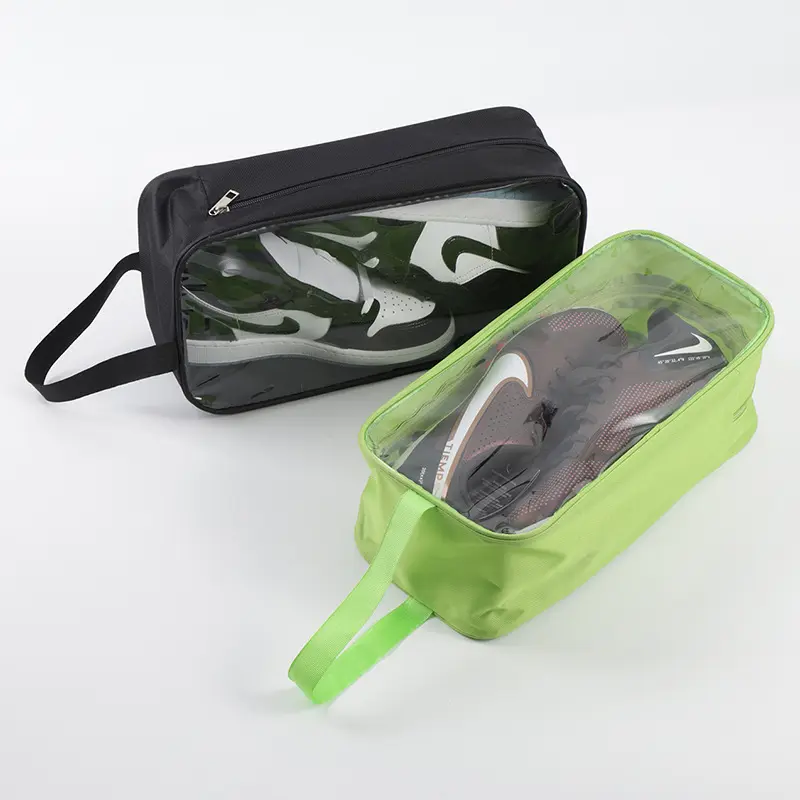Transparent shoe box, waterproof hand-held shoe bag, shoe bag, household Oxford cloth shoe storage bag, storage bag