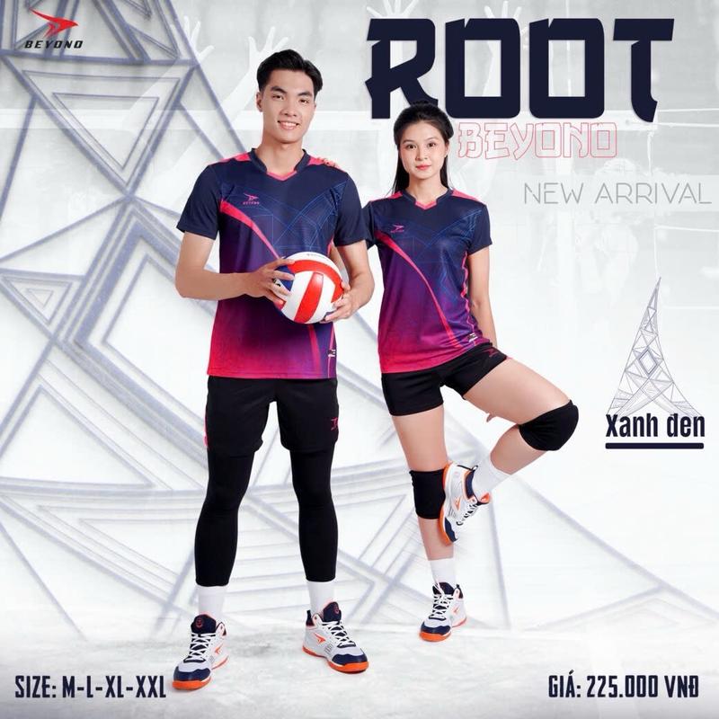 Bộ quần áo bóng chuyền BEYONO ROOT cao cấp chuẩn thi đấu,thấm hút mồ hôi cực đẹp - sport hoàng phúc Top