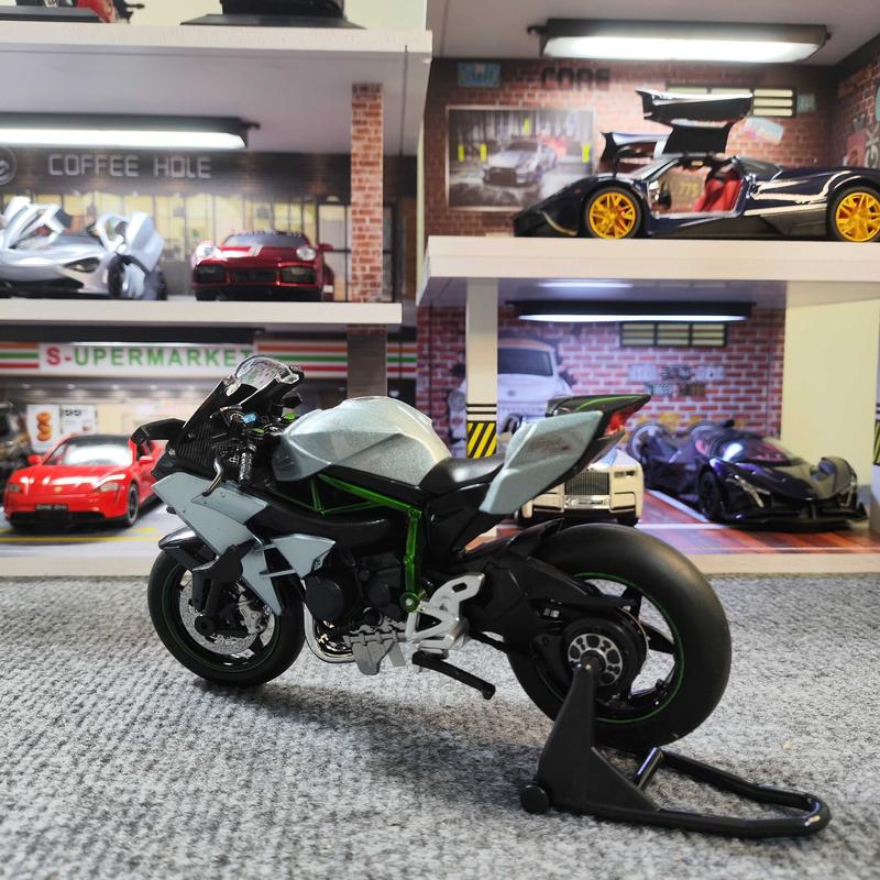Mô hình xe kim loại Kawasaki Ninja H2R tỉ lệ 1:12 8